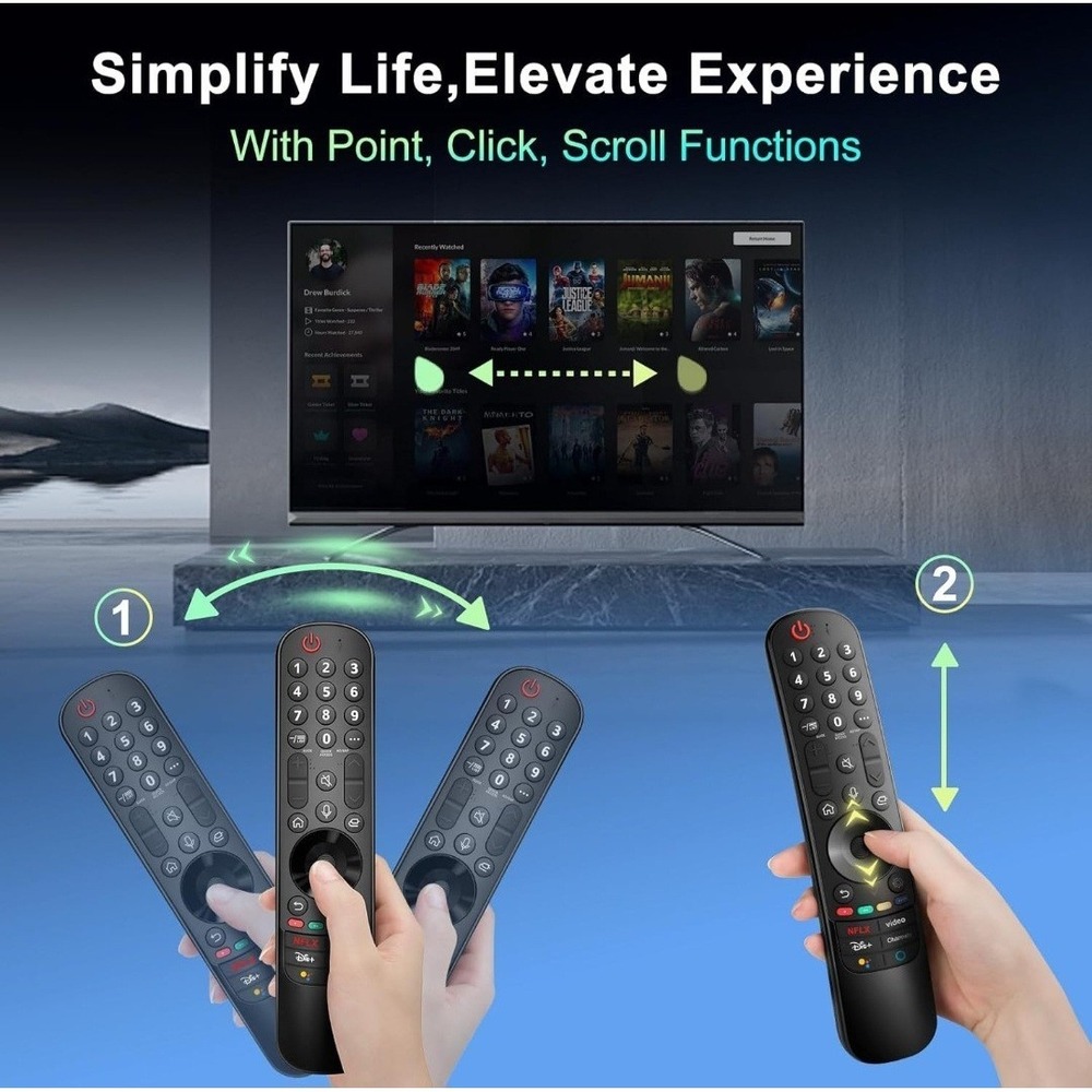 Magic Remote for LG-Smart-TV-Remote-Control-Replacement with Pointer and... - Picture 8 of 9